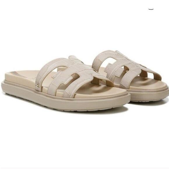 SAM EDELMAN Women's Size 9 Valeri Slide Sandal Shoes French Oak Crocodile Casual - Picture 2 of 11